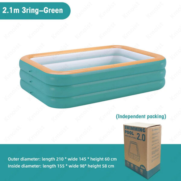 Big Swimming Pools 210CM Inflatable Swimming Pools Outdoor Portable For Kids Family Babies Bath country house Removable Pools - Image 10