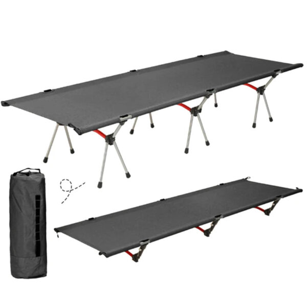 Outdoor Camping Cot Folding Single Person Bed Portable Foldable Sleeping Pad Hiking Backpacking Picnic Camping Cot Bed Mat 야전침대 - Image 9