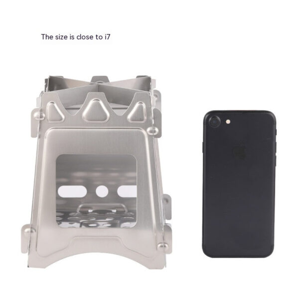 Portable Stainless Steel Folding Camping Stove - Outdoor Camping - Image 4
