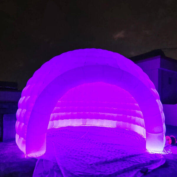 Portable LED Inflatable Igloo Dome Tent Inflatable Marquee Canopy Shelter with Air Blowerfor Exhibition Camping Party Events - Image 5